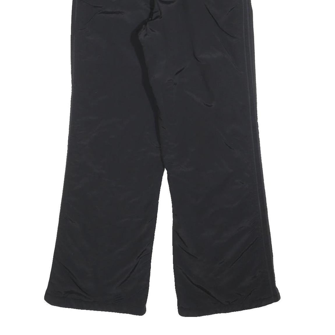 SUPER EU Womens Black Straight Leg Trousers W28 L28 Polyester Blend Woven Zip