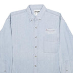 MOST WANTED Mens Blue Denim Shirt M Button Down Long Sleeve Casual Fashion
