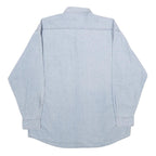 MOST WANTED Mens Blue Denim Shirt M Button Down Long Sleeve Casual Fashion