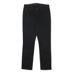 LEVI'S Womens Slim Black Denim Jeans Cotton Blend Zip W28 L30 Stylish Classic