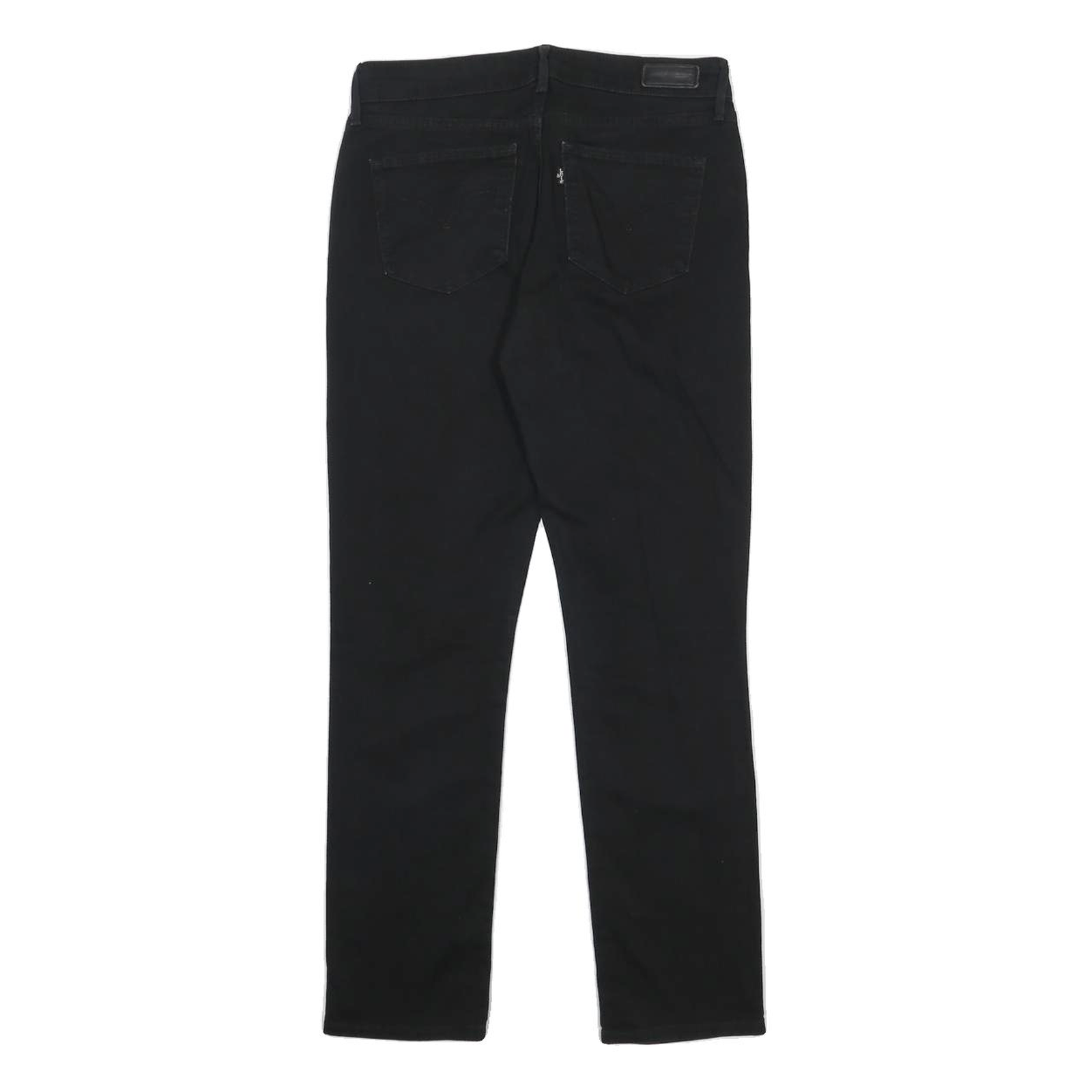 LEVI'S Womens Slim Black Denim Jeans Cotton Blend Zip W28 L30 Stylish Classic