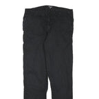 CARHARTT Mens Cotton Blend Black Regular Straight Trousers W31 L32 Workwear