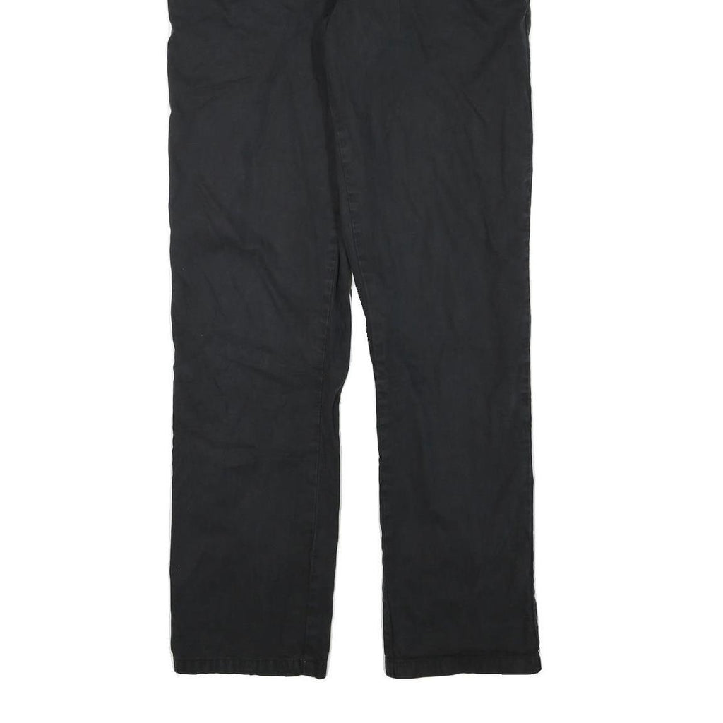 CARHARTT Mens Cotton Blend Black Regular Straight Trousers W31 L32 Workwear