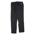 CARHARTT Mens Cotton Blend Black Regular Straight Trousers W31 L32 Workwear