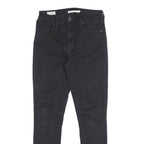 LEVI'S 721 BIG E Womens Jeans Black Slim Skinny Denim W26 L30 Stretch Cotton