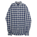 TOMMY HILFIGER Mens Shirt Blue Check Long Sleeve S