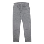 LEVI'S 502 Mens Jeans Grey Slim Straight Denim Medium W30 L29 Cotton Blend Zip