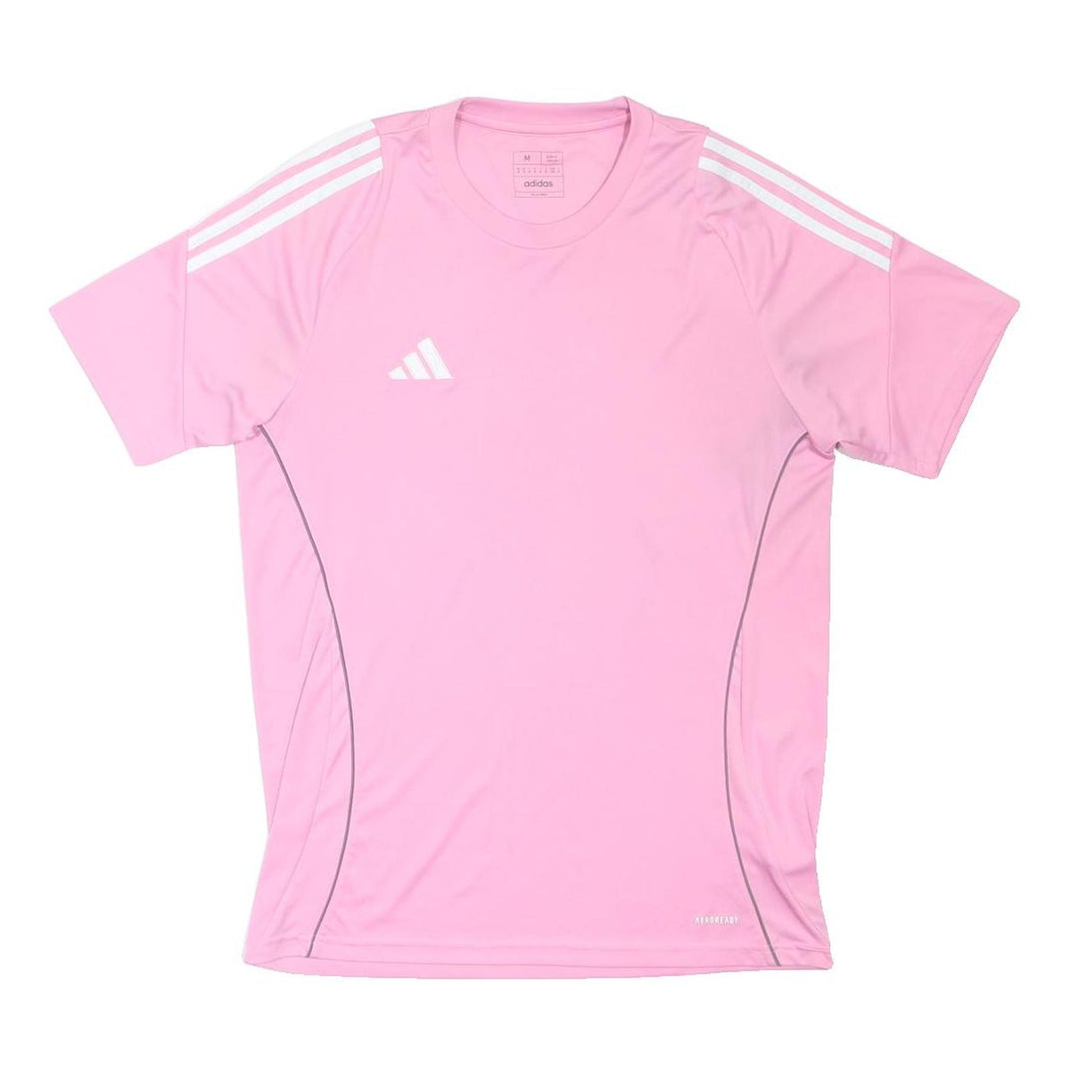 ADIDAS Mens Pink & White Sports T-Shirt M Short Sleeve Crew Neck Performance