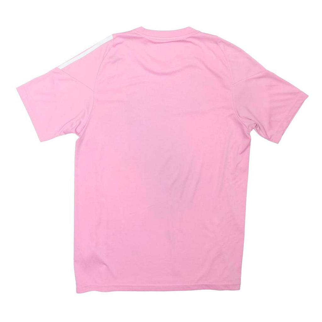 ADIDAS Mens Pink & White Sports T-Shirt M Short Sleeve Crew Neck Performance