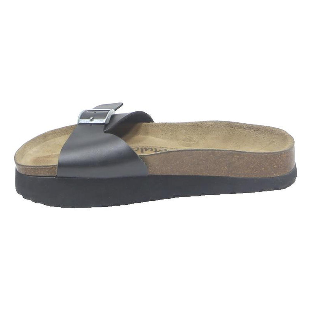 BETULA Womens Black Leather Platform Slider Sandals UK 6 Comfortable Casual