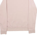 REEBOK Womens Pink Crew Neck S Cotton Sweatshirt Logo Print