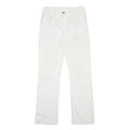 MUSTANG Womens White Regular Straight Denim Jeans W30 L32 Classic Zip Cotton