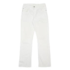 MUSTANG Womens White Regular Straight Denim Jeans W30 L32 Classic Zip Cotton