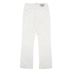 MUSTANG Womens White Regular Straight Denim Jeans W30 L32 Classic Zip Cotton