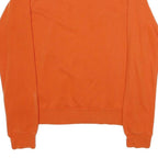 NIKE Mens Orange Cotton Blend Crew Neck XS Logo Sweatshirt Casual Pullover