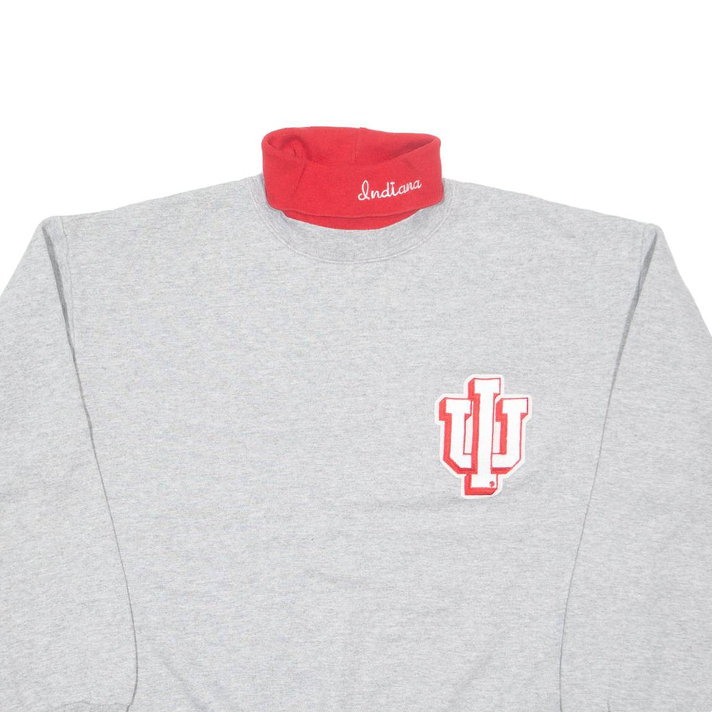 MAJESTIC Indiana Womens Sweatshirt Grey High Neck USA L