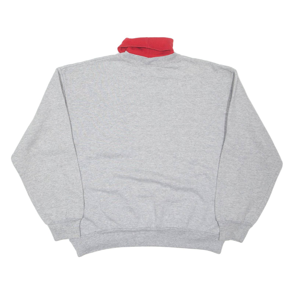 MAJESTIC Indiana Womens Sweatshirt Grey High Neck USA L