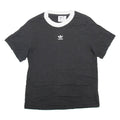 ADIDAS Womens T-Shirt Black UK 4