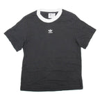 ADIDAS Womens T-Shirt Black UK 4