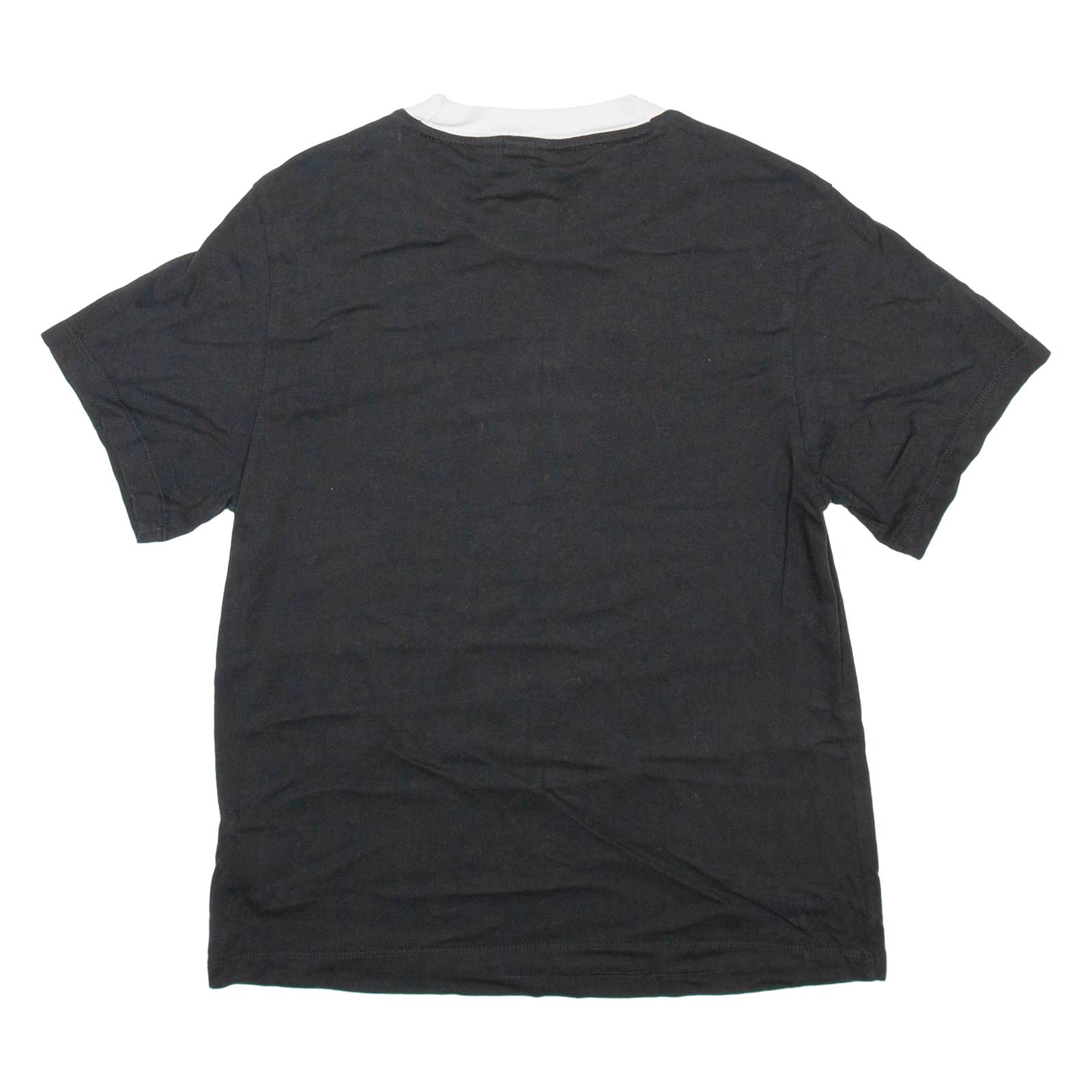 ADIDAS Womens T-Shirt Black UK 4