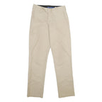 DICKIES Mens Polyester Blend Beige Regular Fit Straight Trousers W29 L32