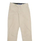 DICKIES Mens Polyester Blend Beige Regular Fit Straight Trousers W29 L32