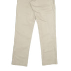 DICKIES Mens Polyester Blend Beige Regular Fit Straight Trousers W29 L32