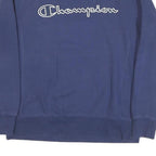 CHAMPION Mens Blue Crew Neck M Sweatshirt Cotton Blend Pullover Casual