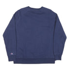 CHAMPION Mens Blue Crew Neck M Sweatshirt Cotton Blend Pullover Casual