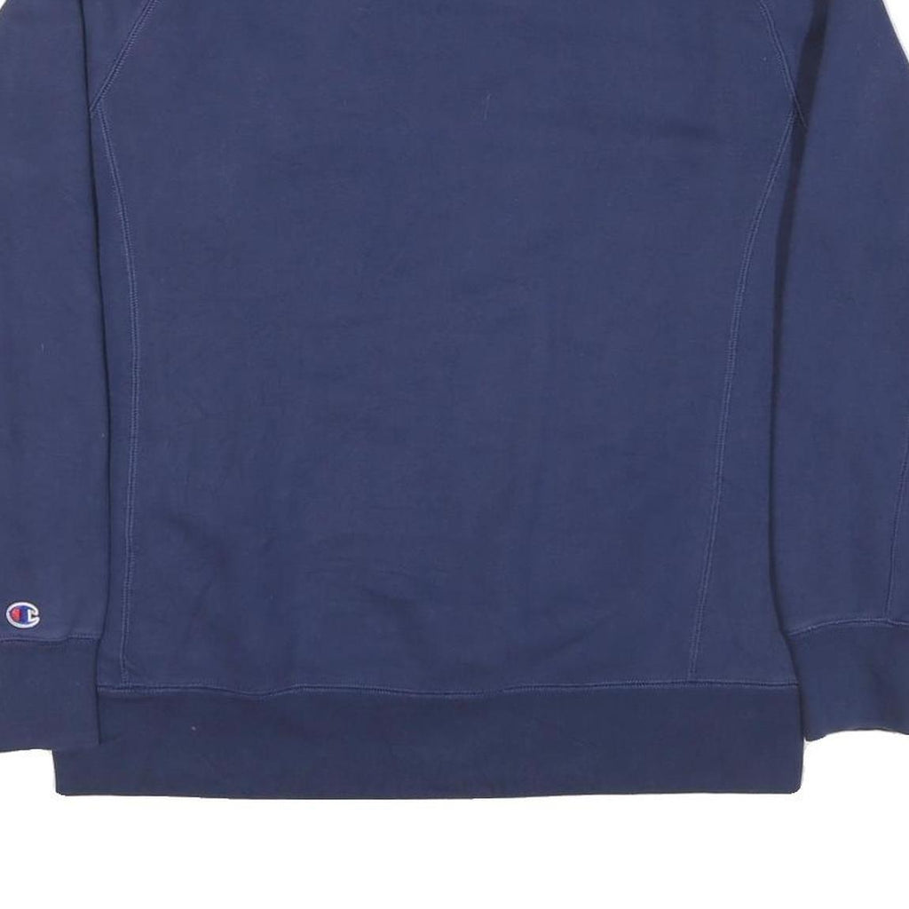 CHAMPION Mens Blue Crew Neck M Sweatshirt Cotton Blend Pullover Casual