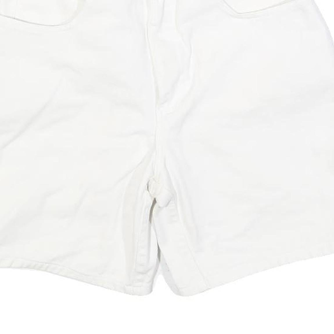PROPS Womens White Cotton Blend Casual Shorts XS W24 Classic Fit Summer Wear
