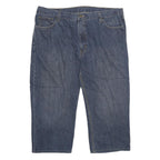 CARHARTT Mens Jeans Blue Regular Straight Denim Medium W42 L23 Workwear Zip