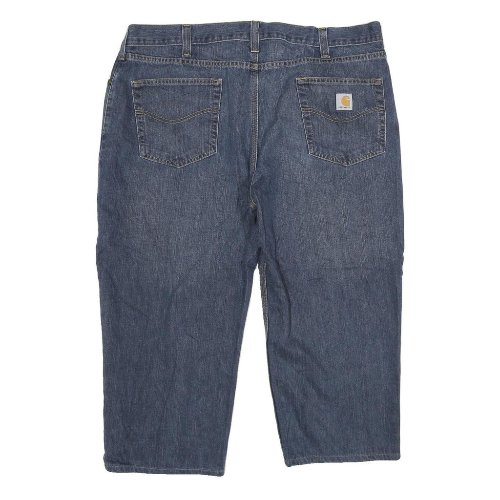 CARHARTT Mens Jeans Blue Regular Straight Denim Medium W42 L23 Workwear Zip