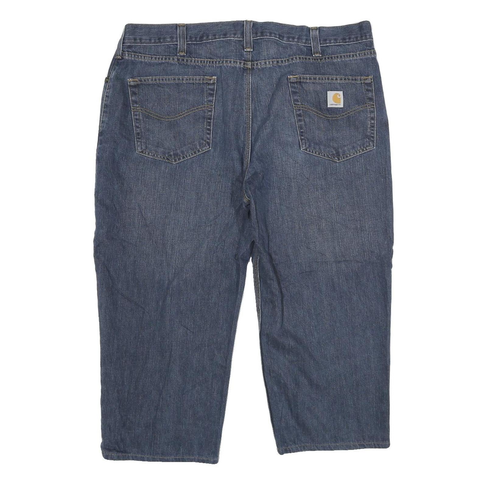 CARHARTT Mens Jeans Blue Regular Straight Denim Medium W42 L23 Workwear Zip
