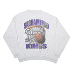 TULTEX Mens Grey Sacramento Kings Crew Neck XL Basketball Sweatshirt