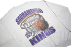 TULTEX Mens Grey Sacramento Kings Crew Neck XL Basketball Sweatshirt