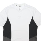 GYMSHARK Mens White & Black Sports Graphic T-Shirt M Short Sleeve Crew Neck