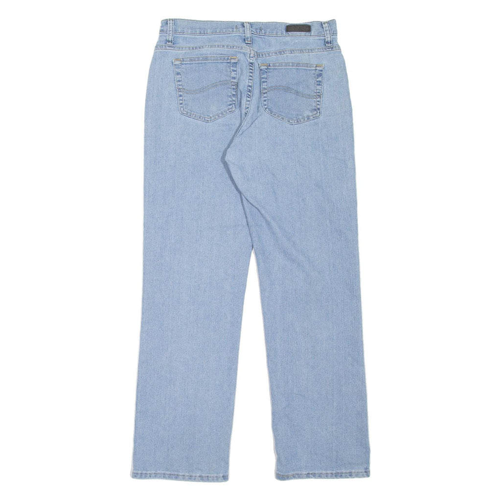 LEE Womens Jeans Blue Relaxed Straight W30 L30