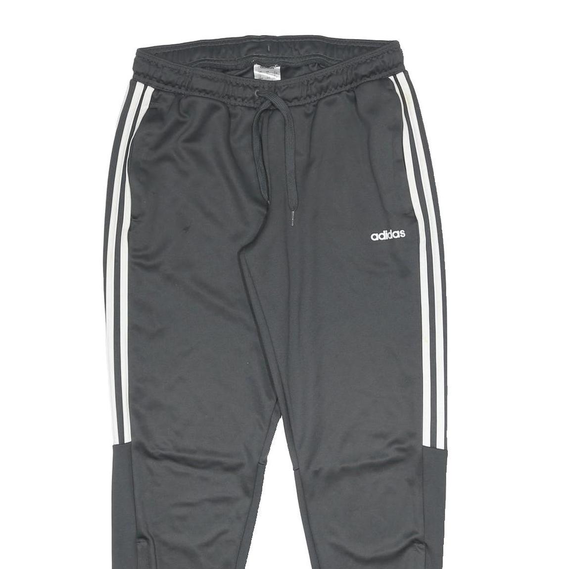ADIDAS Womens Joggers Black White Classic Tapered L W27 L28 Sports Casual