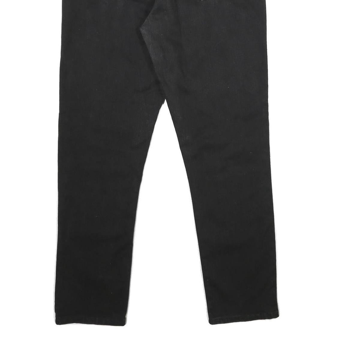 LEVI'S Classic Mid Rise Skinny Womens Jeans Black Cotton Blend W31 L28 Zip