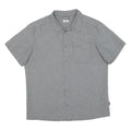 JACK WOLFSKIN Mens Grey Check Short Sleeve Shirt L Outdoor Casual Summer