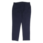 TOMMY HILFIGER Mens Regular Navy Cotton Blend Slim Fit Trousers W32 L27
