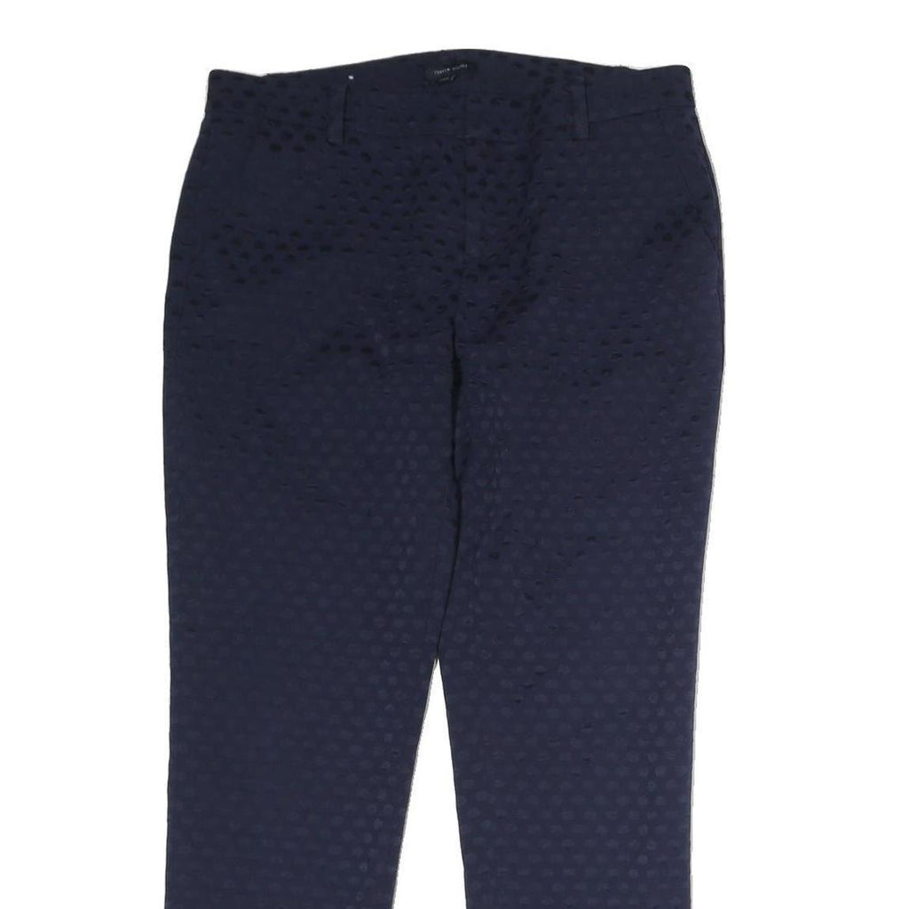TOMMY HILFIGER Mens Regular Navy Cotton Blend Slim Fit Trousers W32 L27