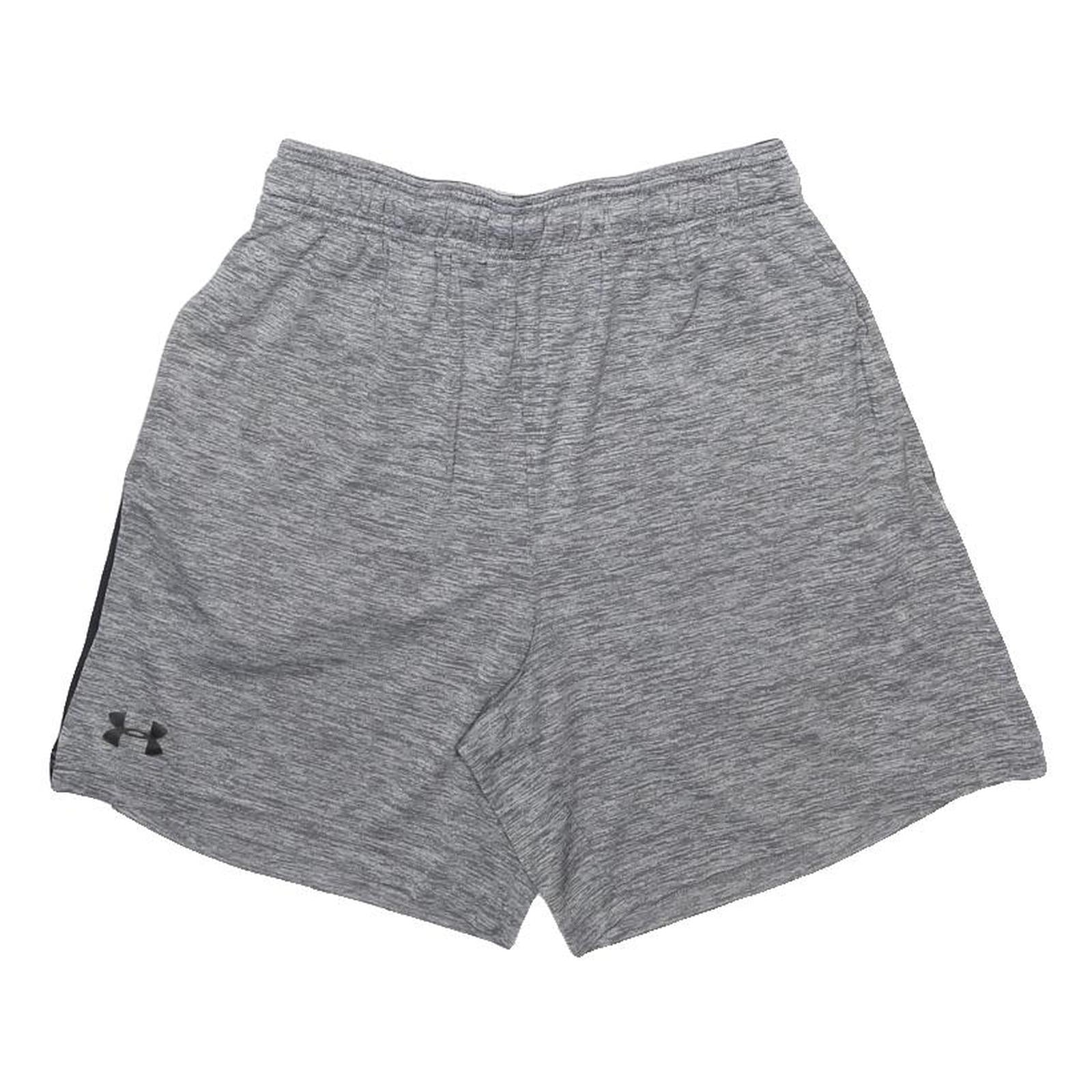 UNDER ARMOUR Mens Grey Casual Sports Shorts M W26 Lightweight Synthetic Fabric