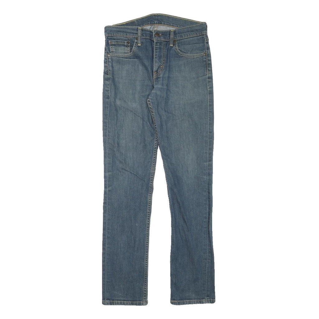 LEVI'S Mens Slim Blue Denim Classic Jeans W28 L30 Zip Cotton Blend