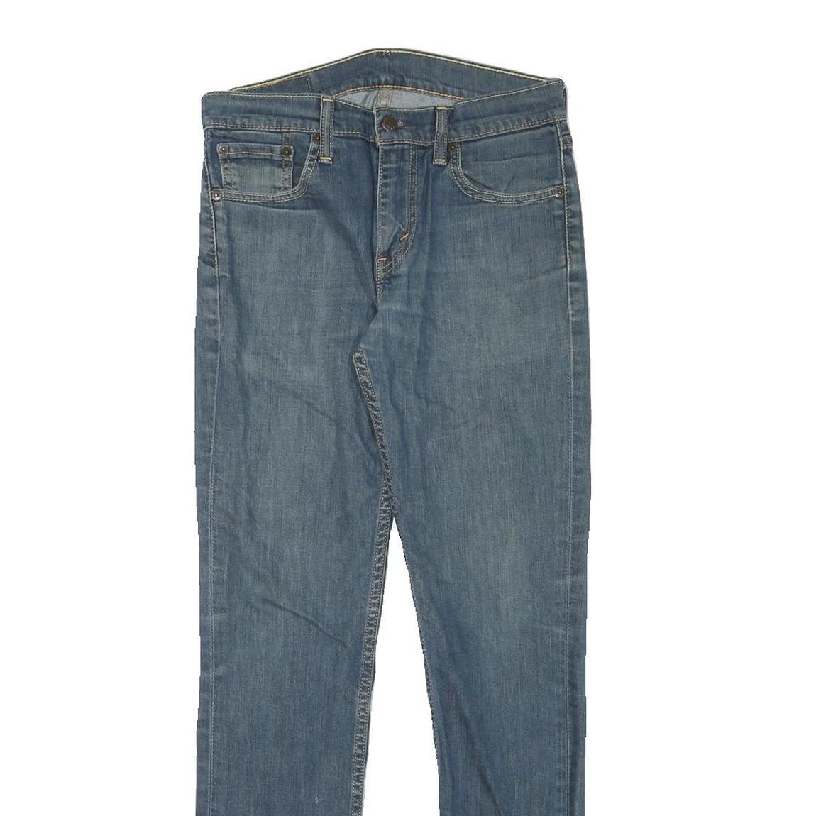 LEVI'S Mens Slim Blue Denim Classic Jeans W28 L30 Zip Cotton Blend