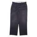 DICKIES Mens Trousers Black Regular Straight W32 L28