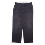 DICKIES Mens Trousers Black Regular Straight W32 L28
