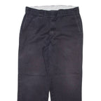 DICKIES Mens Trousers Black Regular Straight W32 L28