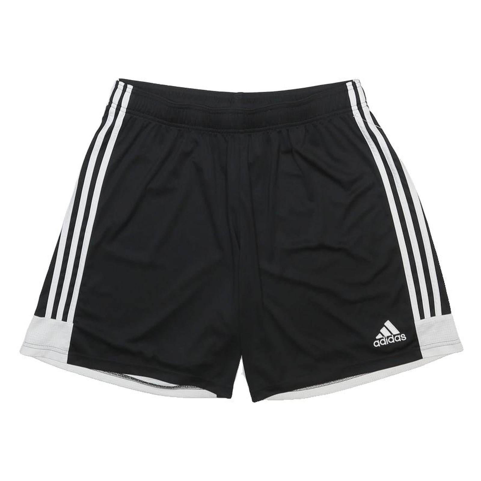 ADIDAS Mens Black & White Sports Shorts XL W30 Breathable Polyester